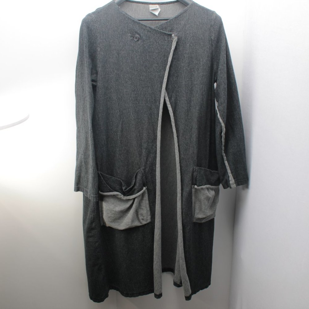 - LILITH Cardigan With Pockets Lagenlook Minimalist Women's Large